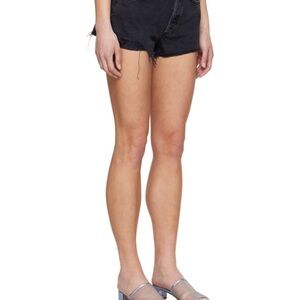 Women's Black Denim Shorts
